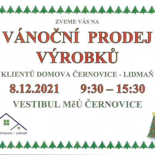 Vánoční prodej výrobků klientů Domova Černovice-Lidmaň 1