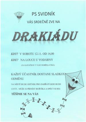 Plakát na drakiádu