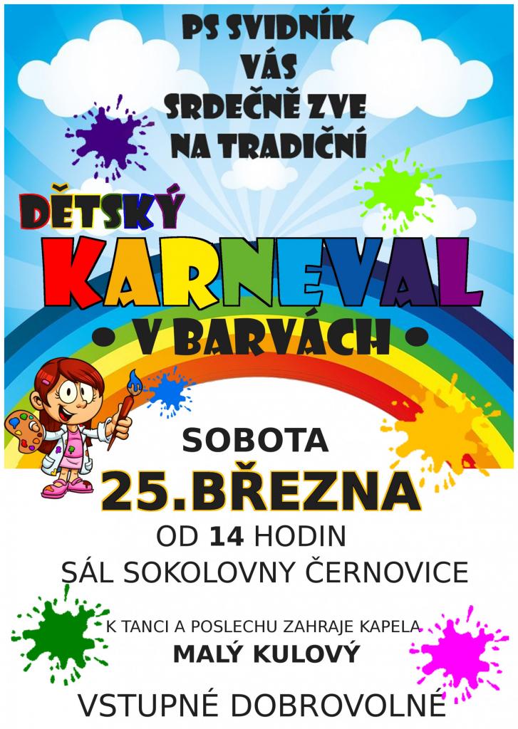 Dětský karneval v Černovicích