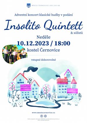 Adventní koncert Insolito  Quintett a sólistů v černovickém kostele 1