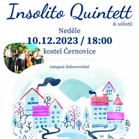 Adventní koncert Insolito  Quintett a sólistů v černovickém kostele 1
