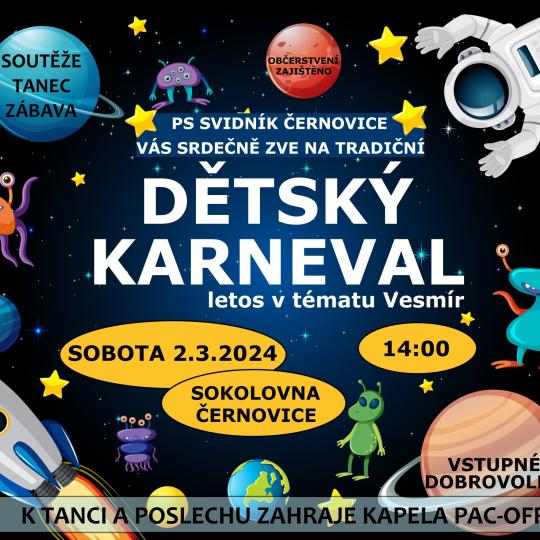 Dětský karneval v Černovicích 1