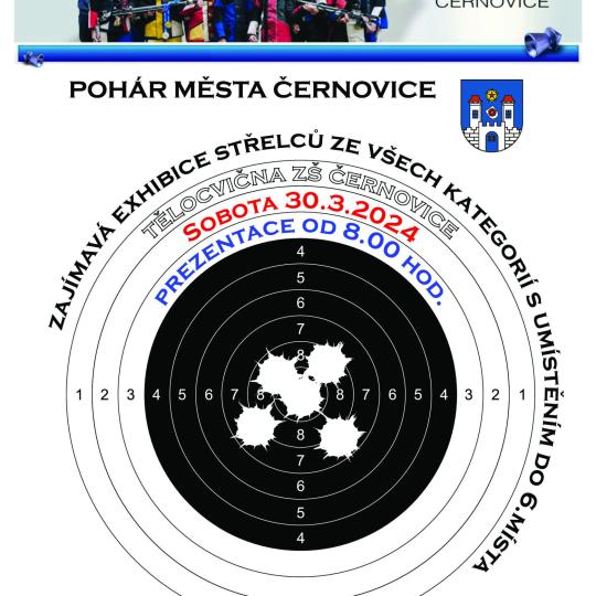 Pohár města Černovice - Sportovní střelecká soutěž mládeže ze vzduchovky 1